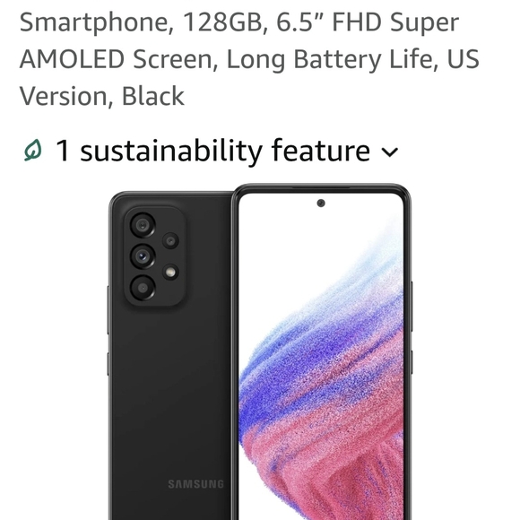Samsung Black Smartphone 6.5